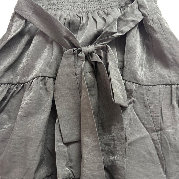 Altar’d State Women’s Black Tiered Long-Sleeve Dress With Tie Back Size M - New - Picture 4 of 11